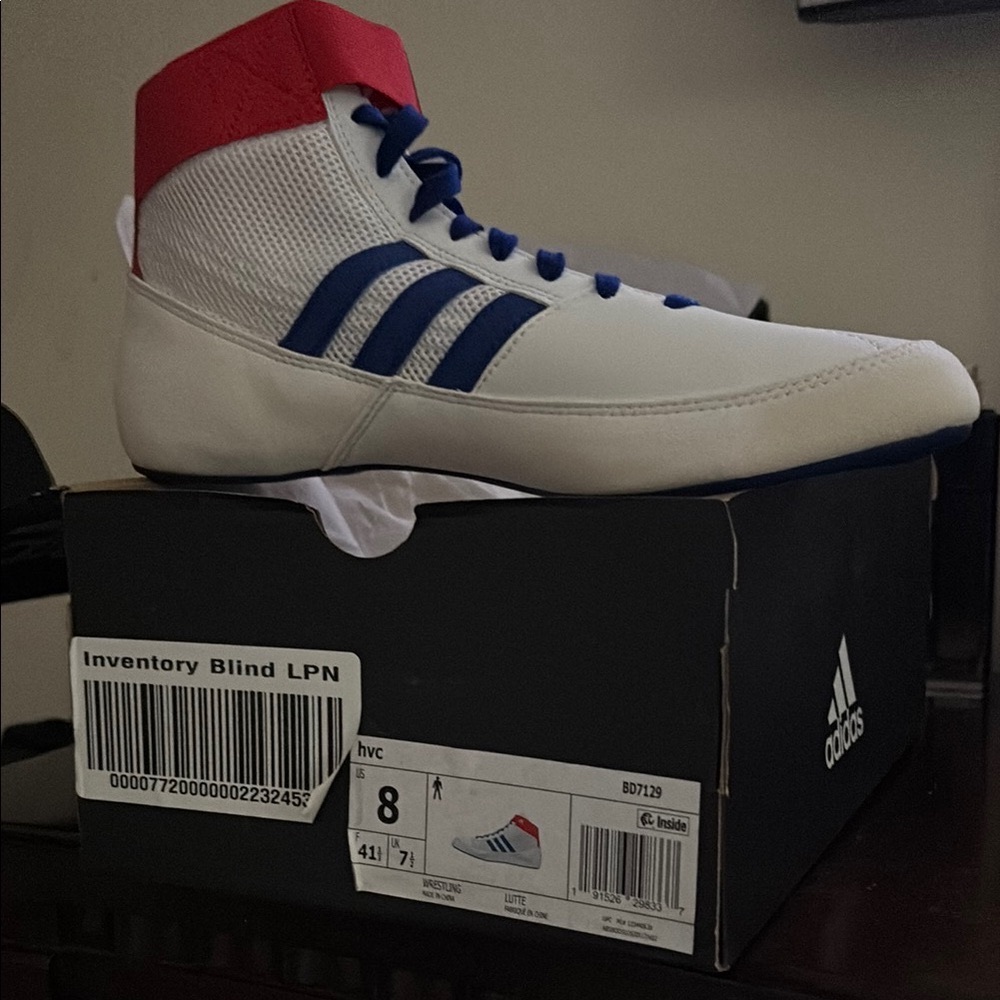 Adidas Wrestling Shoes - Classic Red, White and Blue